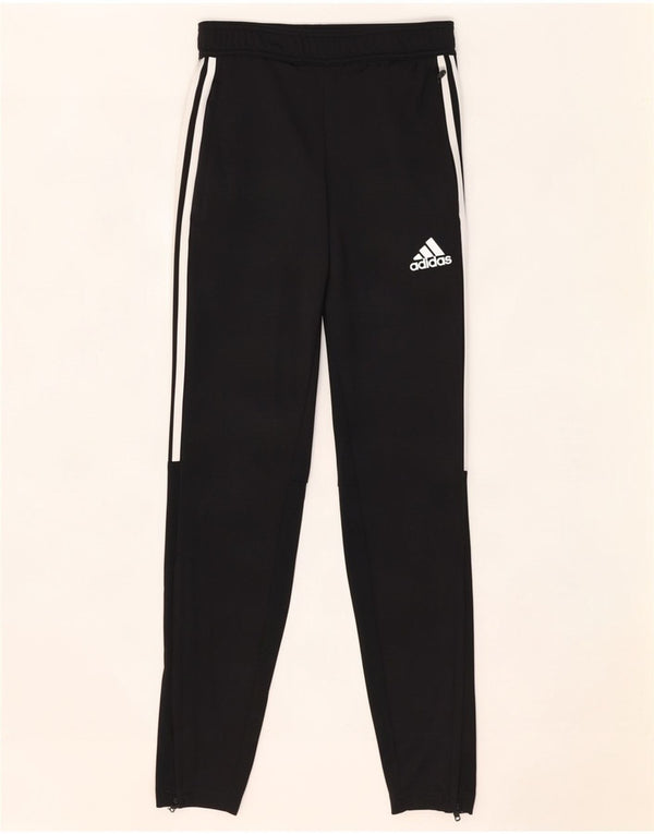 Adidas Damen Climalite Trainingshose UK 4 XS Schwarz Polyester