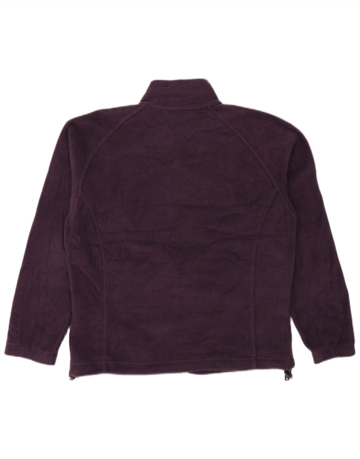 COLUMBIA Damen Übergroße Fleecejacke UK 16 Large Lila Polyester