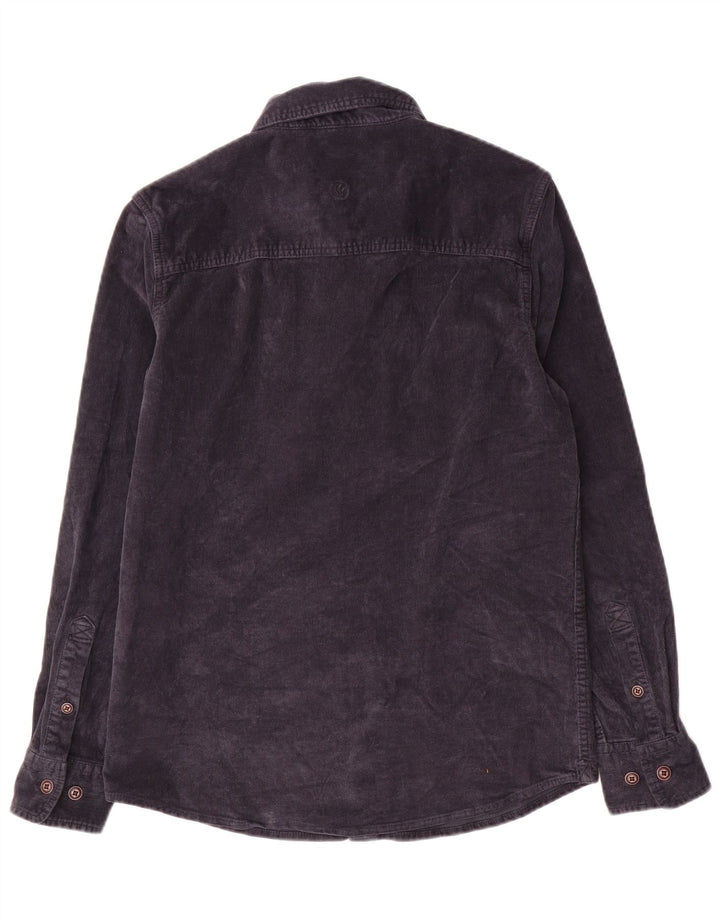 FAT FACE Herren-Cordhemd XS aus marineblauer Baumwolle