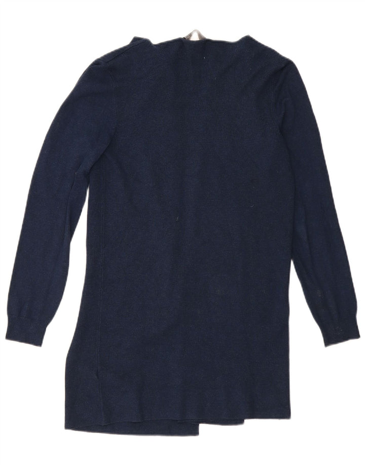 Marks & Spencer Damen Longline Open Cardigan Pullover UK 10 Small Marineblau