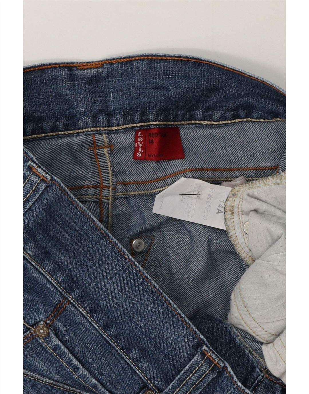 Levi's Jungen-Jeansshorts, 13–14 Jahre, W30, blaue Baumwolle
