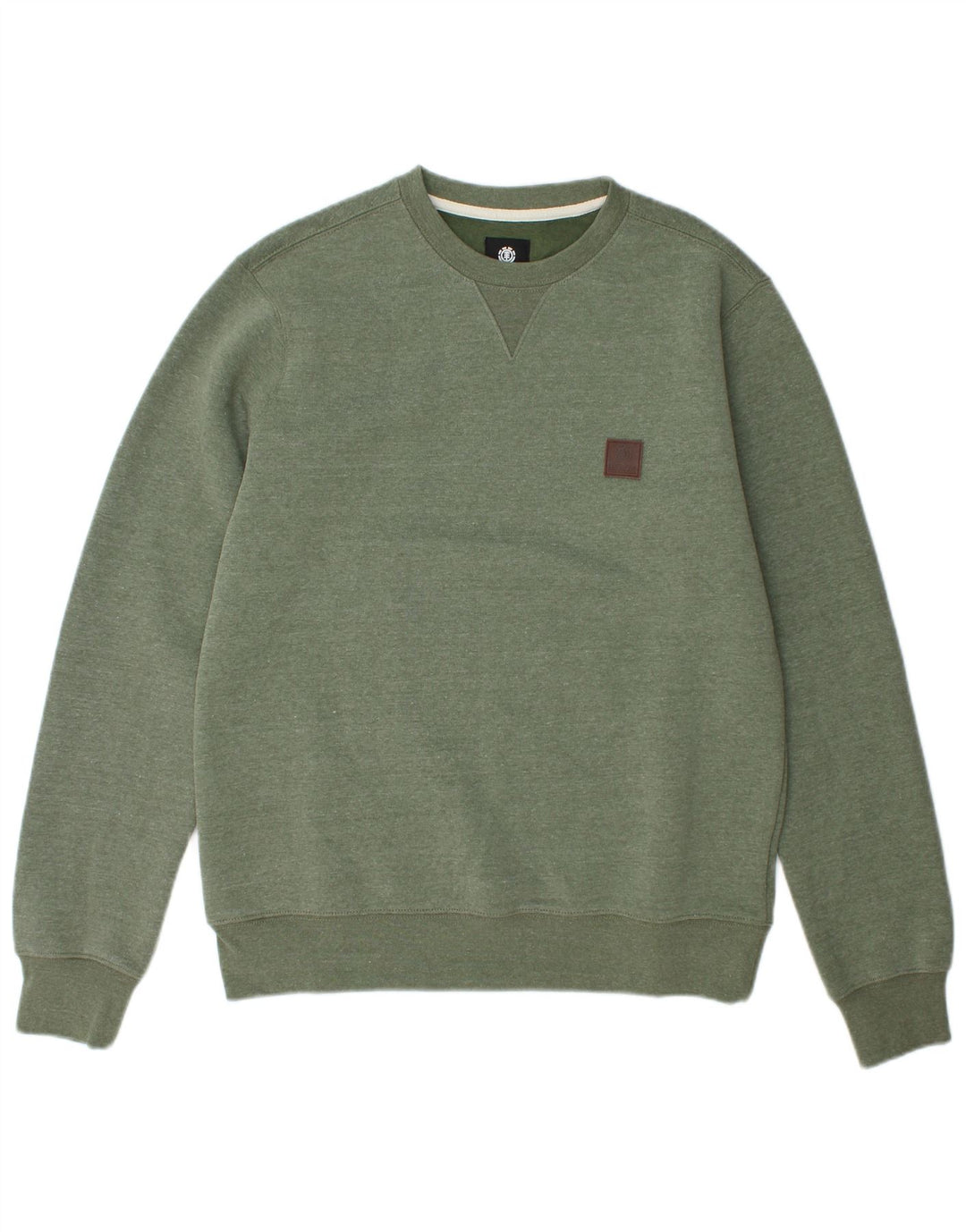 Element Herren-Sweatshirt-Pullover aus mittelgrünem Polyester