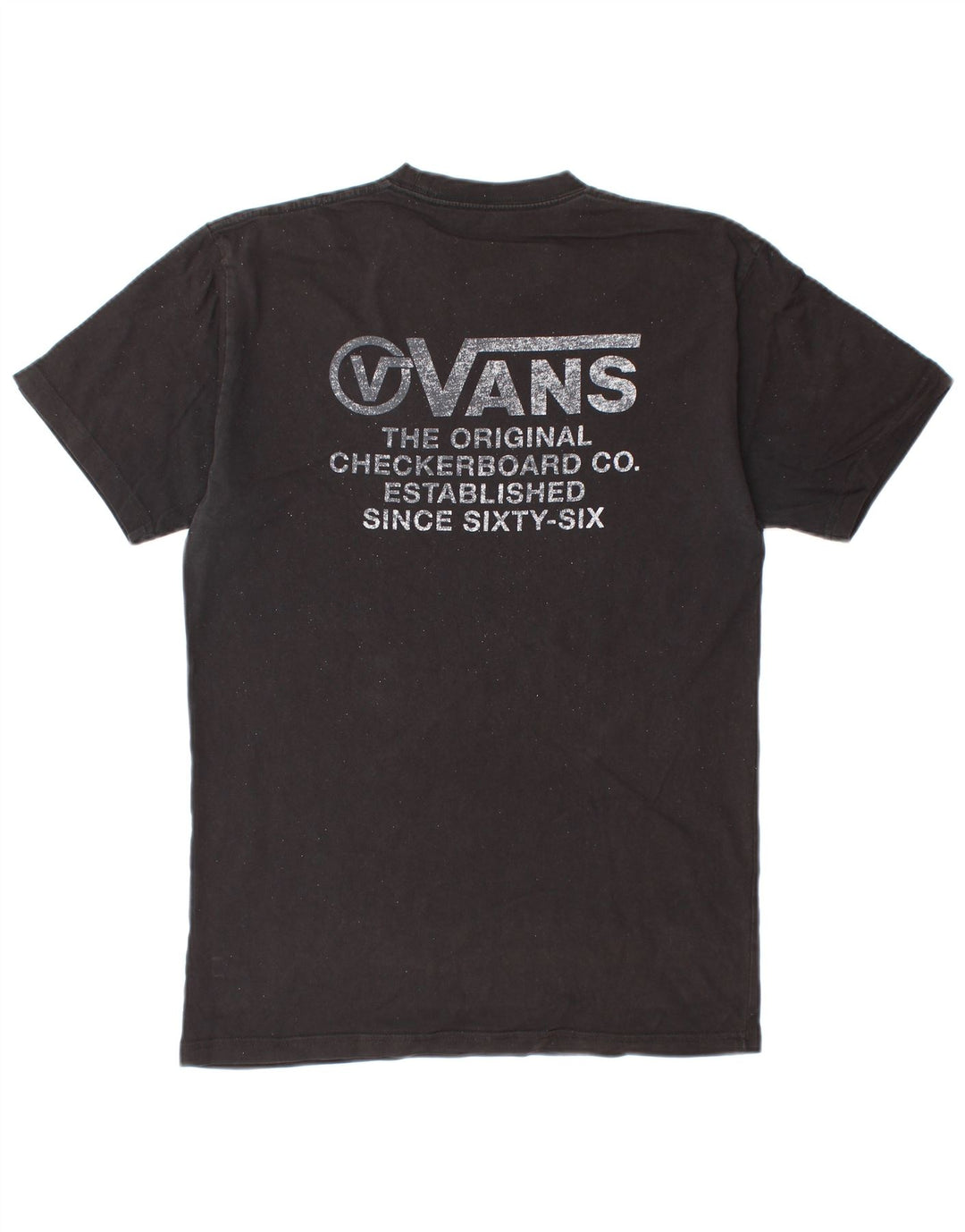 Vans Herren Classic Fit Graphic T-Shirt Top Mittelschwarz