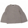 Zara Damen Trafaluc Top Langarm UK 10 Small Grau meliert
