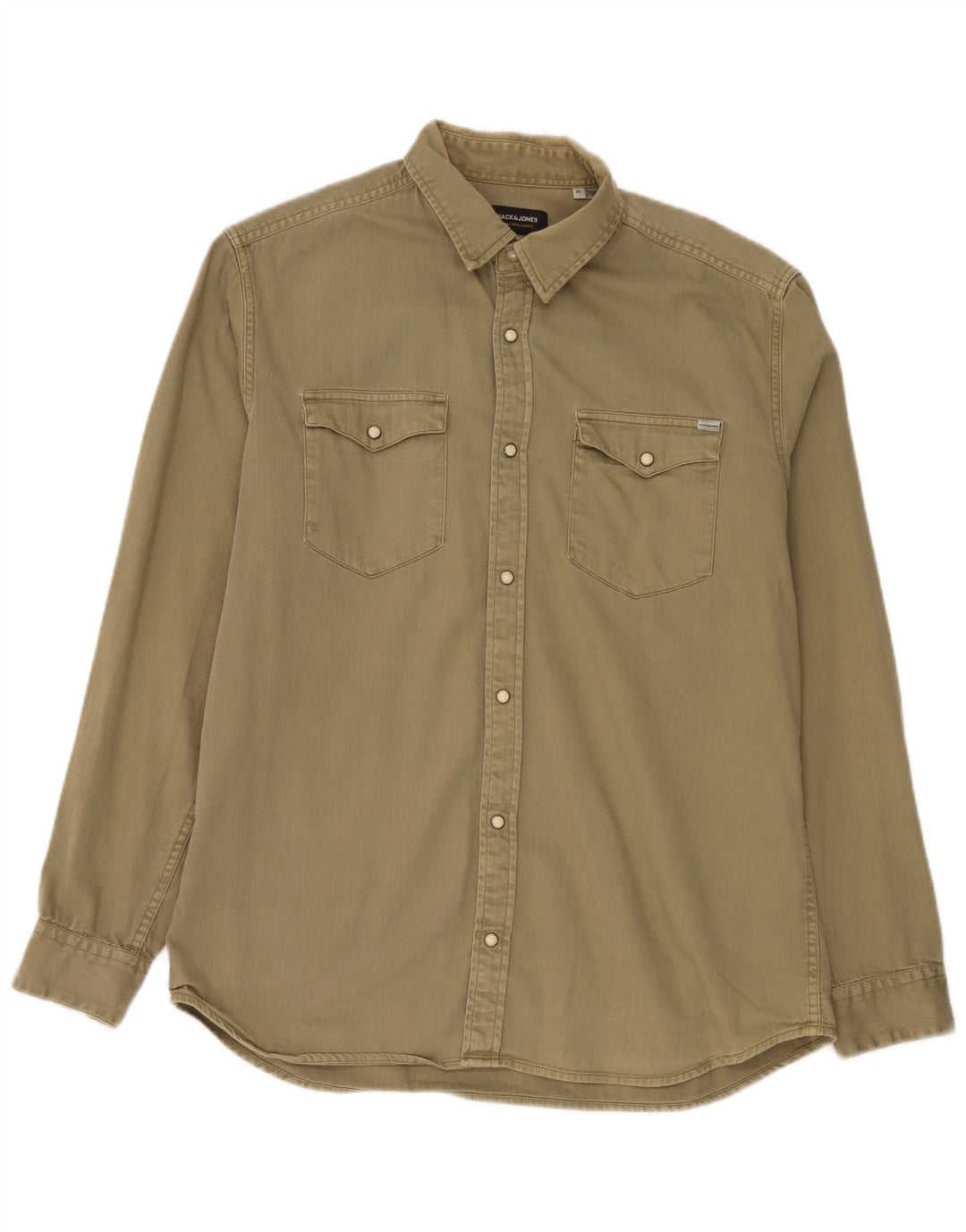 Jack & Jones Herren Jeanshemd XL Khaki