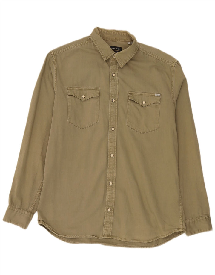 Jack & Jones Herren Jeanshemd XL Khaki