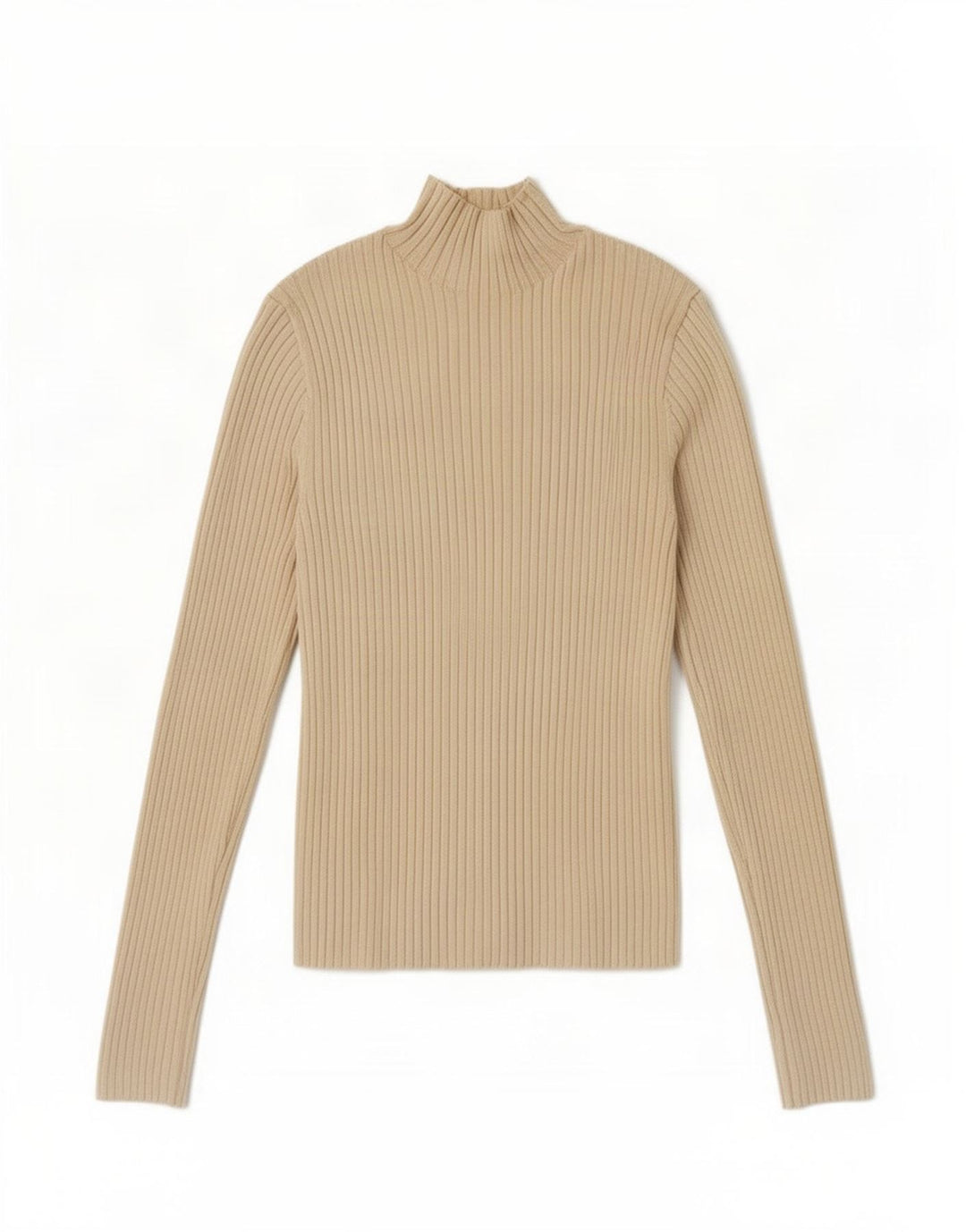 Zara Damen-Pullover mit Rollkragen, Gr. 12, mittelgrau, gebrochenes Weiß