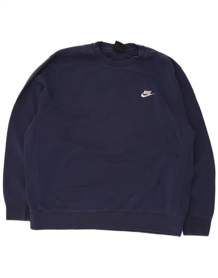 Nike Herren Sweatshirt Pullover XL Marineblau Baumwolle