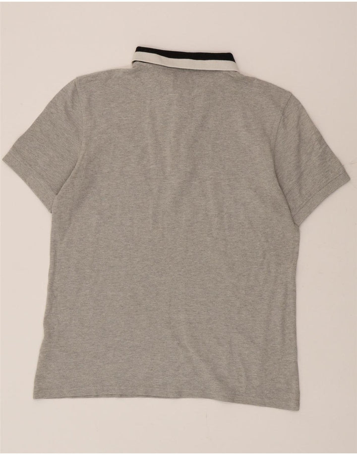 Barbour Herren-Poloshirt, große graue Colourblock-Baumwolle