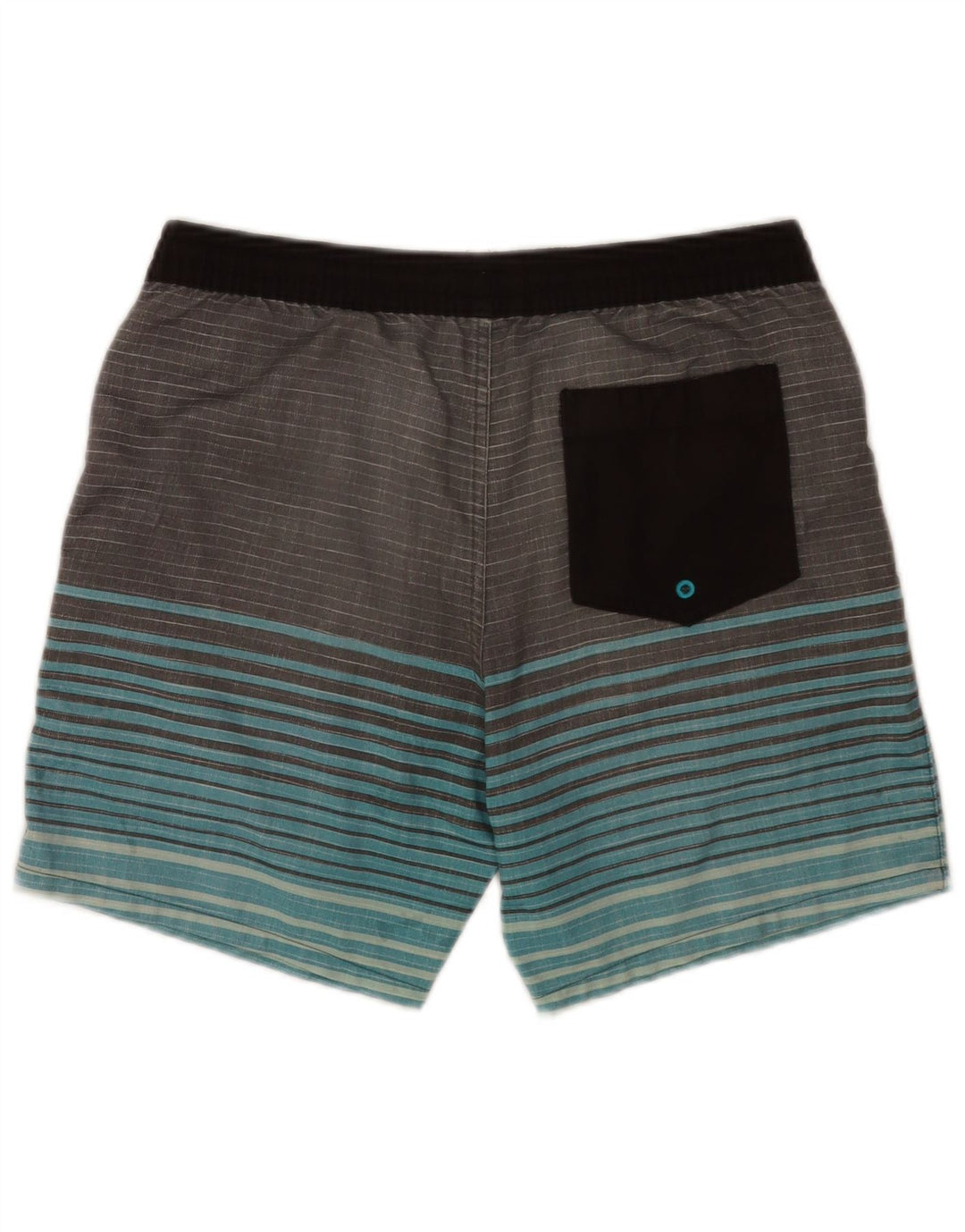 Quiksilver Herren-Badeshorts, Größe S, W29, L7, grau gestreift, Polyester