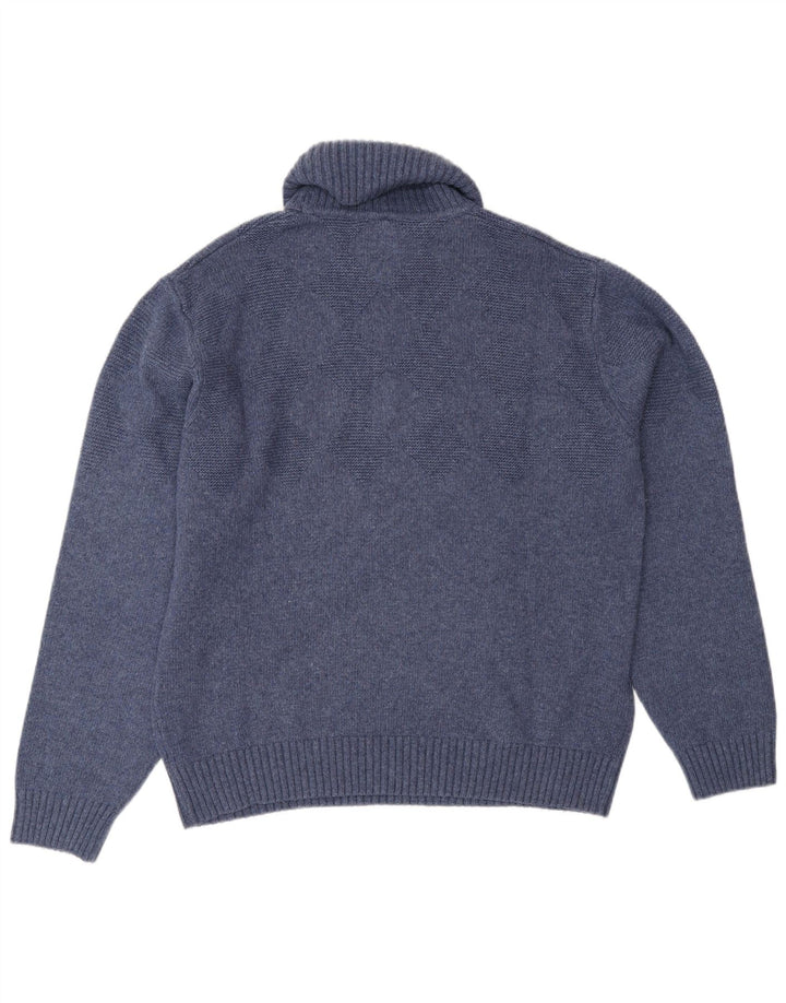 SIR RAPHAEL Damen-Pullover mit Rollkragen, UK 20 2XL, marineblaue Wolle