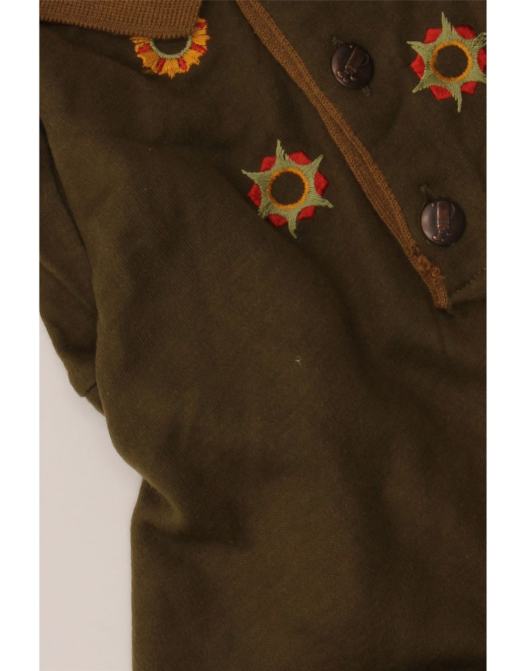 VINTAGE Herren-Pullover mit Rollkragen, groß, Khaki, Acryl