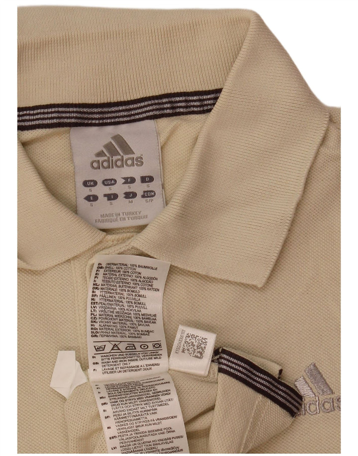 Adidas Herren Poloshirt Small Beige Baumwolle