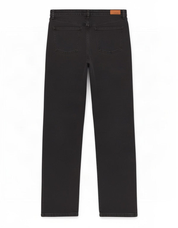 Fat Face Damen Straight Jeans UK 14 Large W34 L30 Schwarze Baumwolle