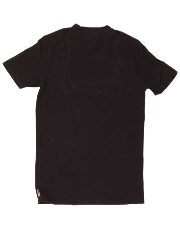 Armani Jeans Herren Grafik-T-Shirt-Oberteil Mittelschwarz