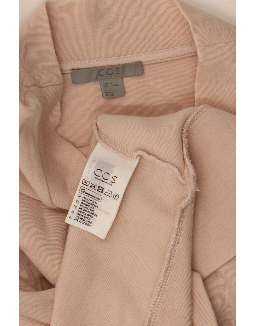 Cos übergroßer Damen-Sweatshirt-Pullover, UK 14, mittelbeige Baumwolle