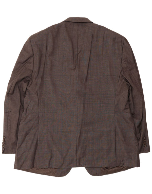 Ralph Lauren Herren-Blazer mit 2 Knöpfen, UK 48 3XL, braun karierte Wolle