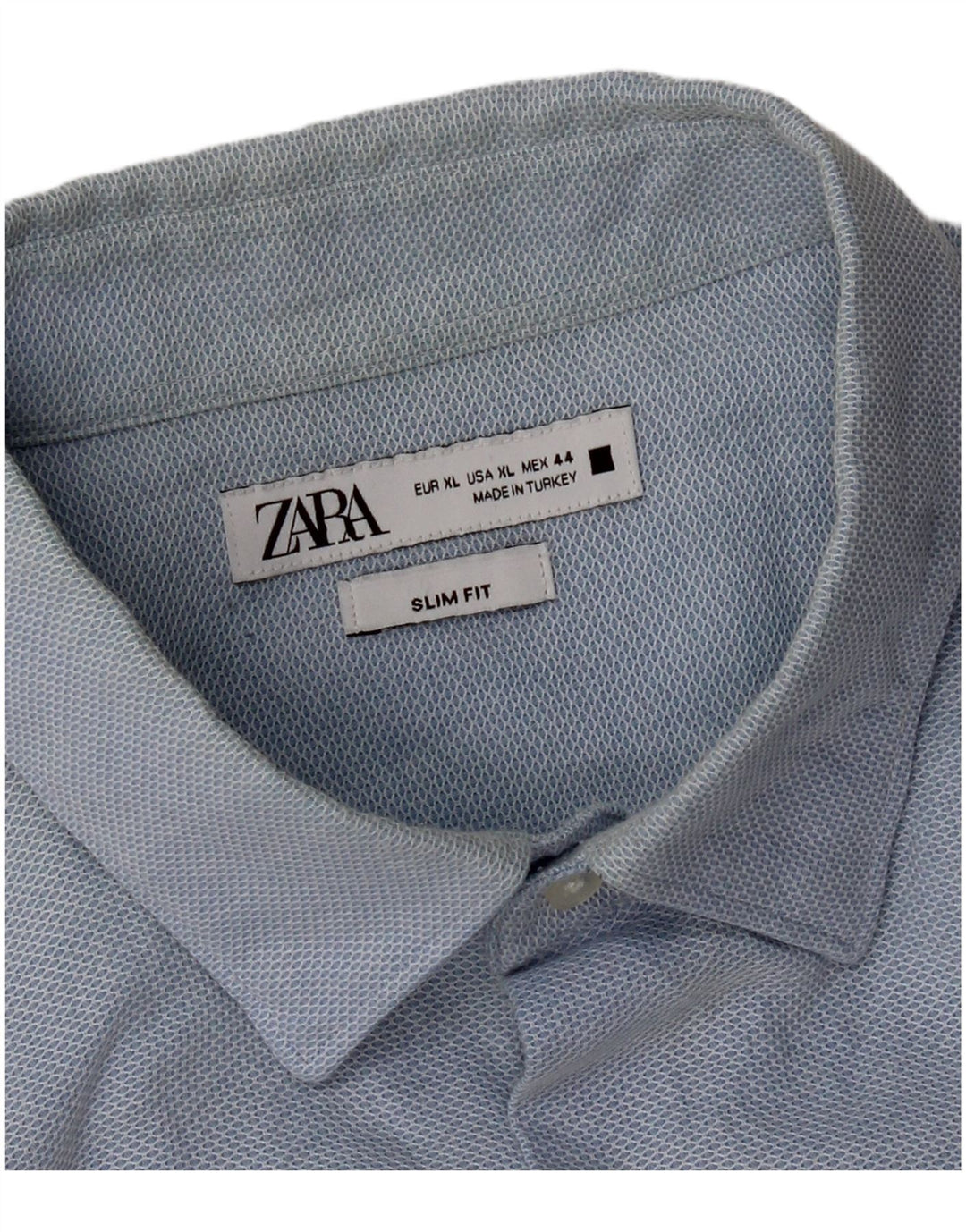 Zara Herren Slim Fit Hemd XL Blau