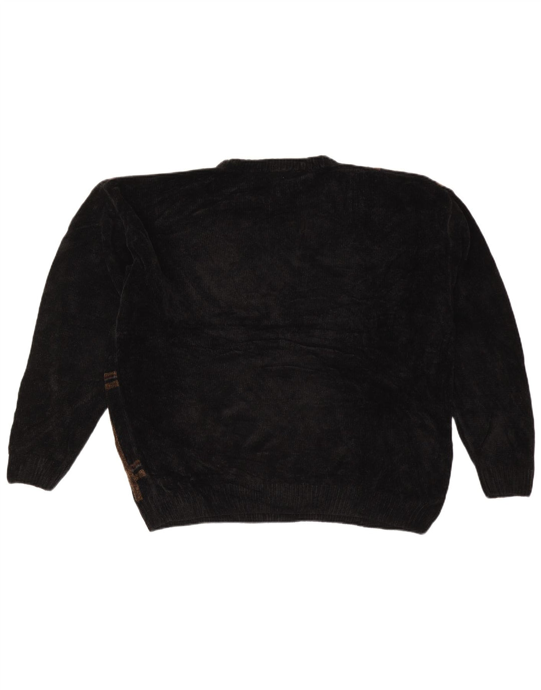 DOCKERS Herren-Pullover mit Rundhalsausschnitt, XL, schwarz kariert, Acryl