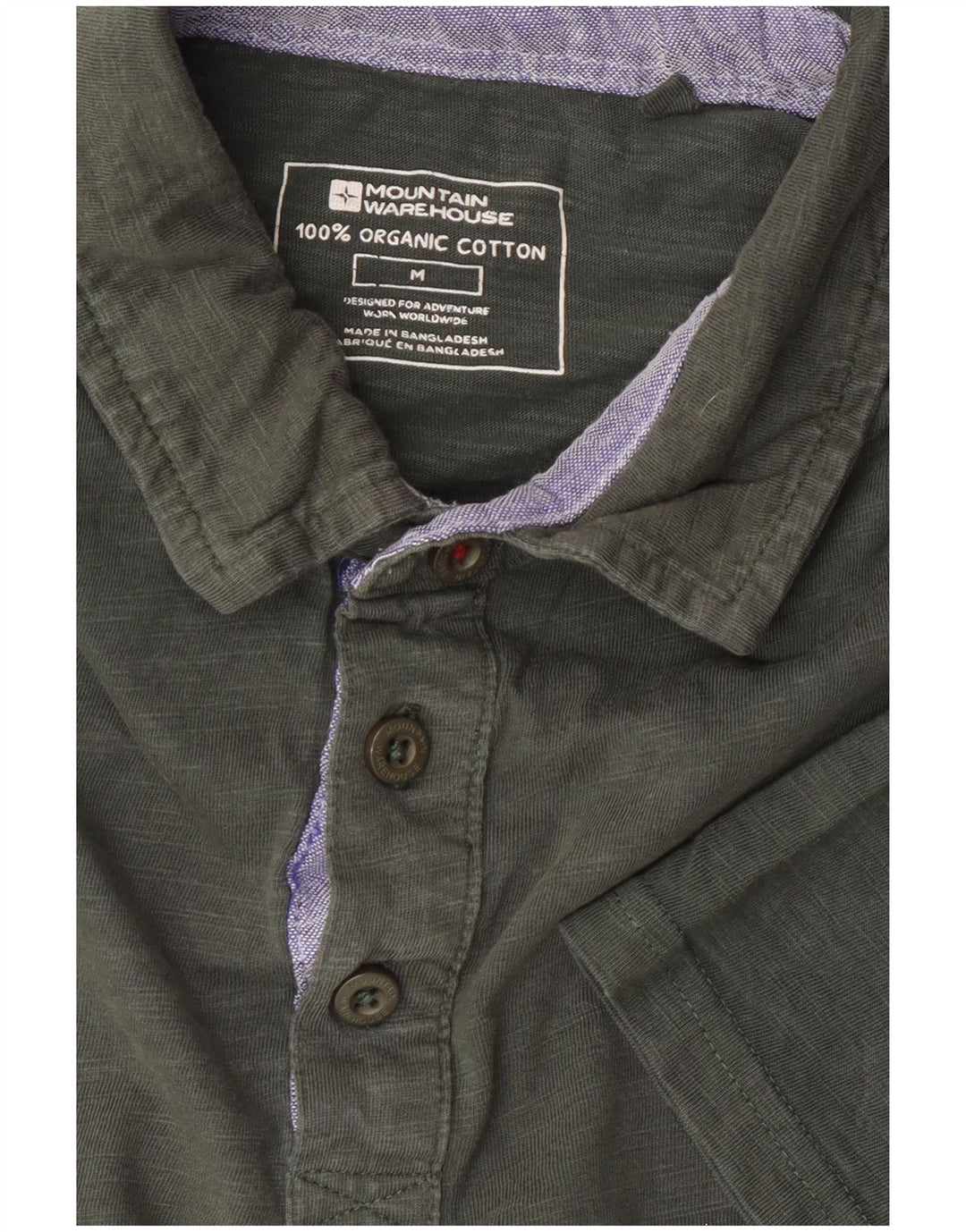 Mountain Warehouse Herren-Poloshirt aus mittelgrauer Baumwolle