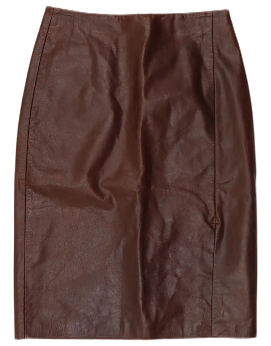 Vintage Damen Lederrock IT 40 Small W28 Braunes Leder