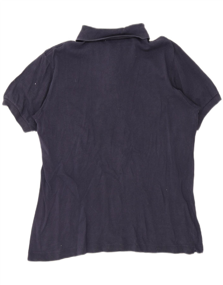 Lacoste Herren-Poloshirt, Größe 5, groß, marineblaue Baumwolle