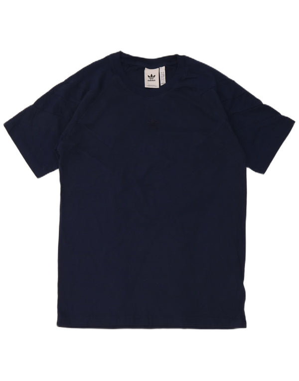 Adidas Herren T-Shirt Top Medium Marineblau Baumwolle