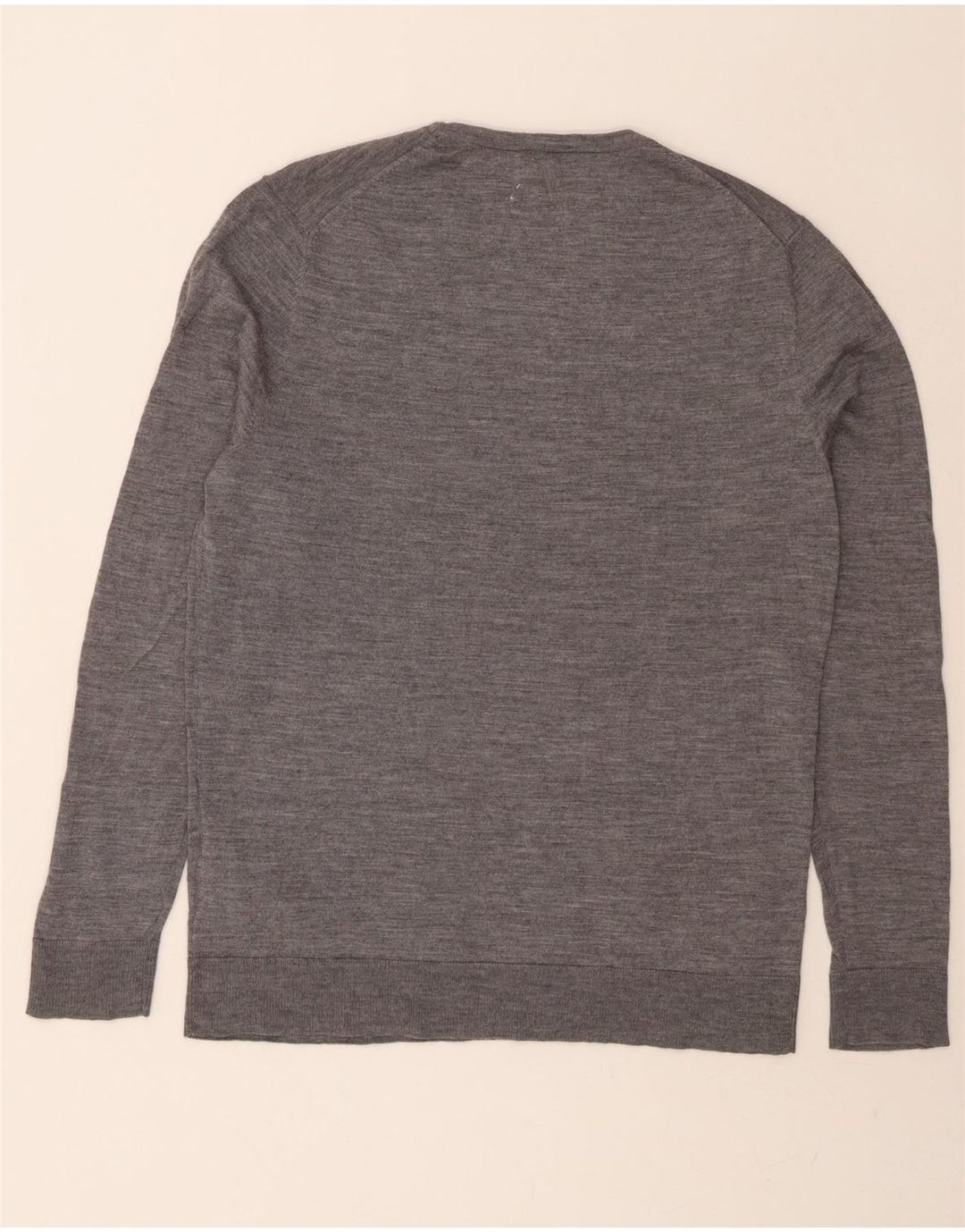 JACK & JONES Mens Crew Neck Jumper Sweater XL Grey Wool Vintage Jack & Jones and Second-Hand Jack & Jones from Messina Hembry 