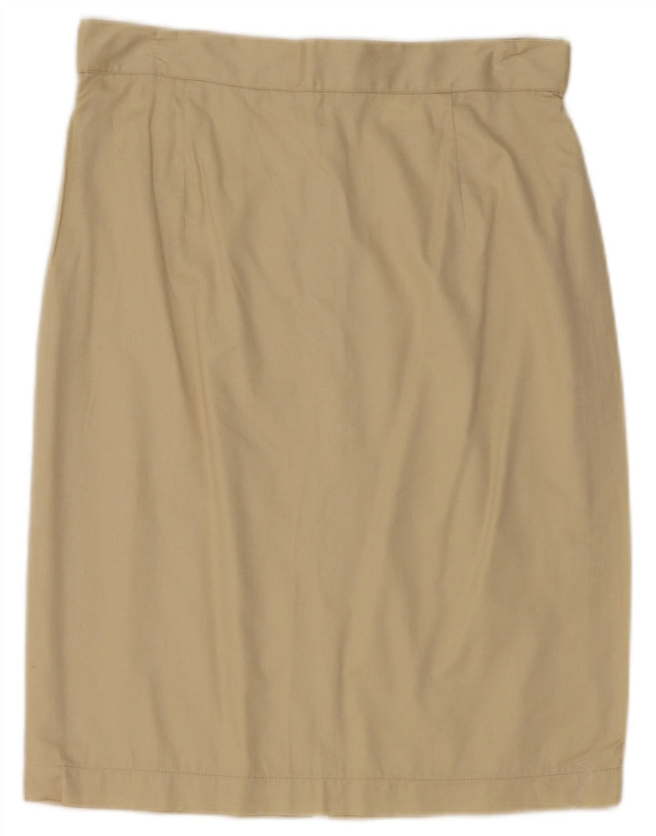 Vintage Damen Bleistiftrock W28 Mittelbeige Baumwolle