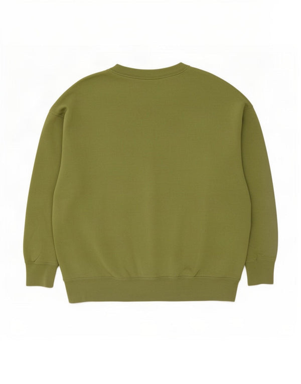Nike Herren Grafik-Sweatshirt mit lockerer Passform, mittelgrüne Baumwolle