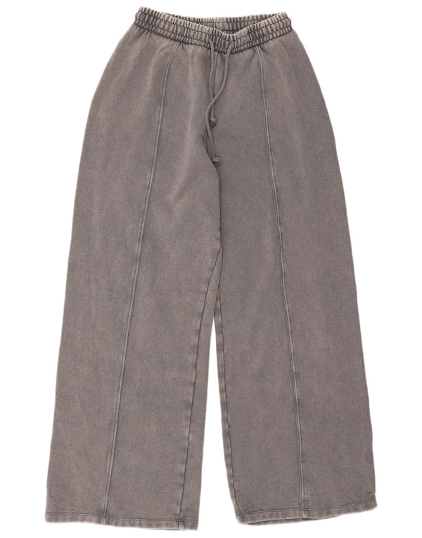 Zara Damen-Trainingshose mit weitem Bein, UK 12, Mittelgrau