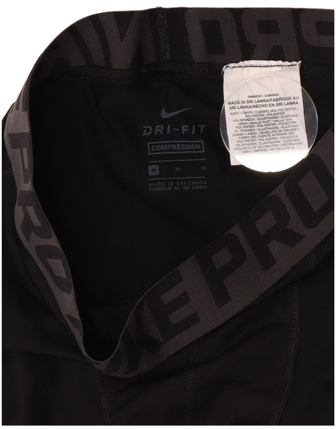 Nike Kompressions-Grafik-Leggings für Jungen, 10–11 Jahre, mittelgroßes schwarzes Polyester