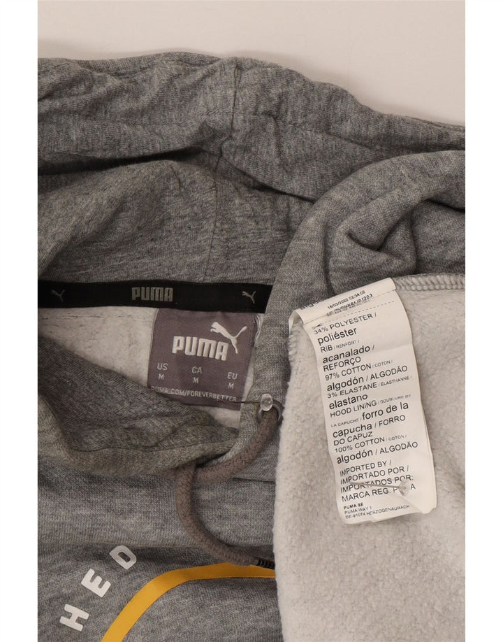 PUMA Herren Graphic Hoodie Pullover mittelgraue Baumwolle