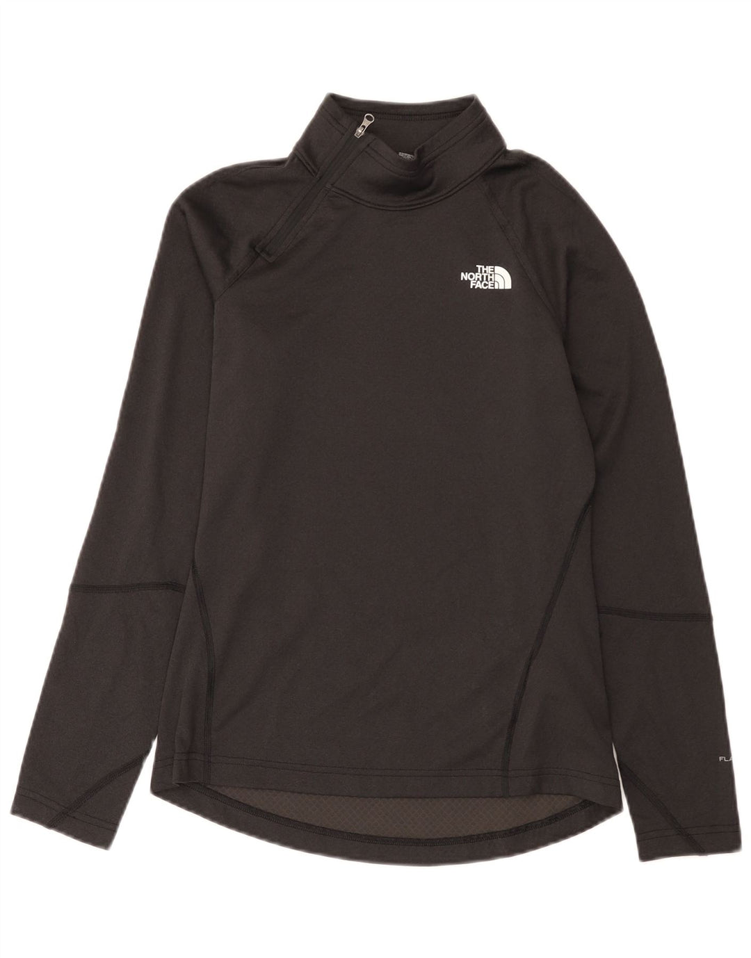 The North Face Damen-Pullover-Trainingsanzugoberteil mit Reißverschluss und Halsausschnitt, UK 10, Größe S, Schwarz