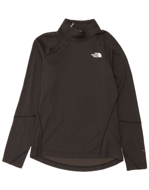 The North Face Damen-Pullover-Trainingsanzugoberteil mit Reißverschluss und Halsausschnitt, UK 10, Größe S, Schwarz
