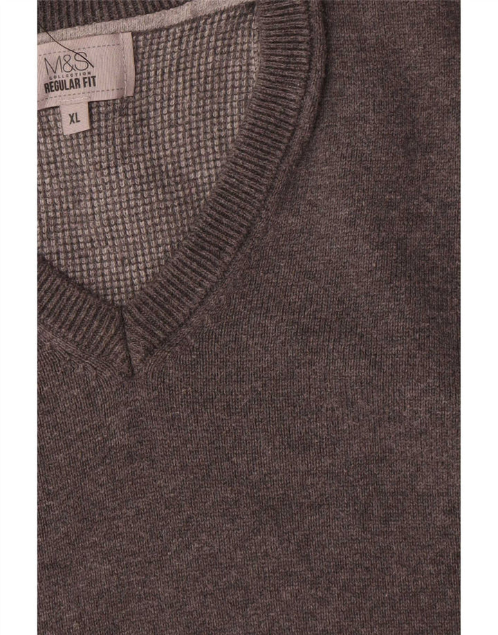 Marks & Spencer Herren-Tanktop mit normaler Passform, XL, graue Baumwolle