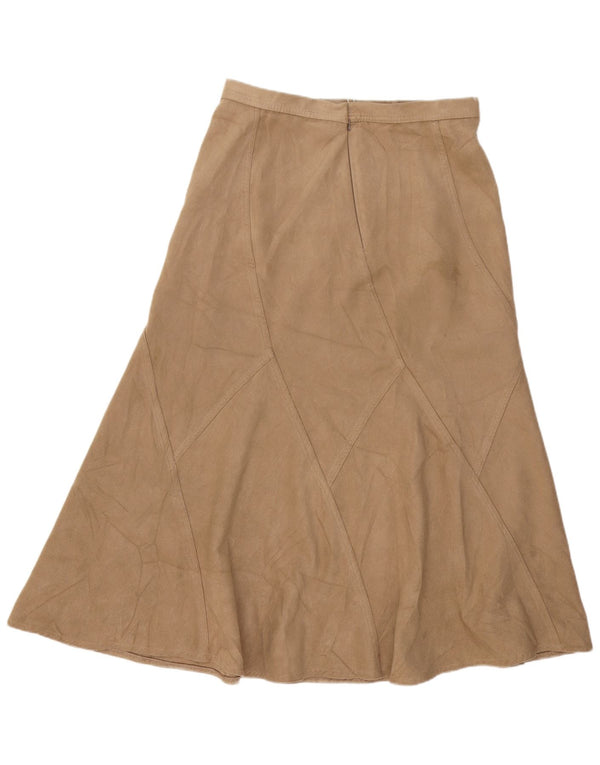 Marks & Spencer Damen Trompetenrock UK 14 Large W32 Braun Polyester