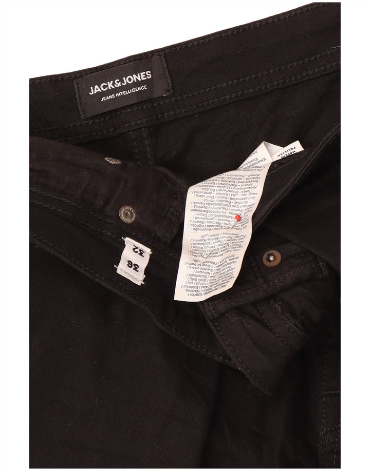Jack & Jones Herren Slim Jeans W36 L32 Schwarze Baumwolle