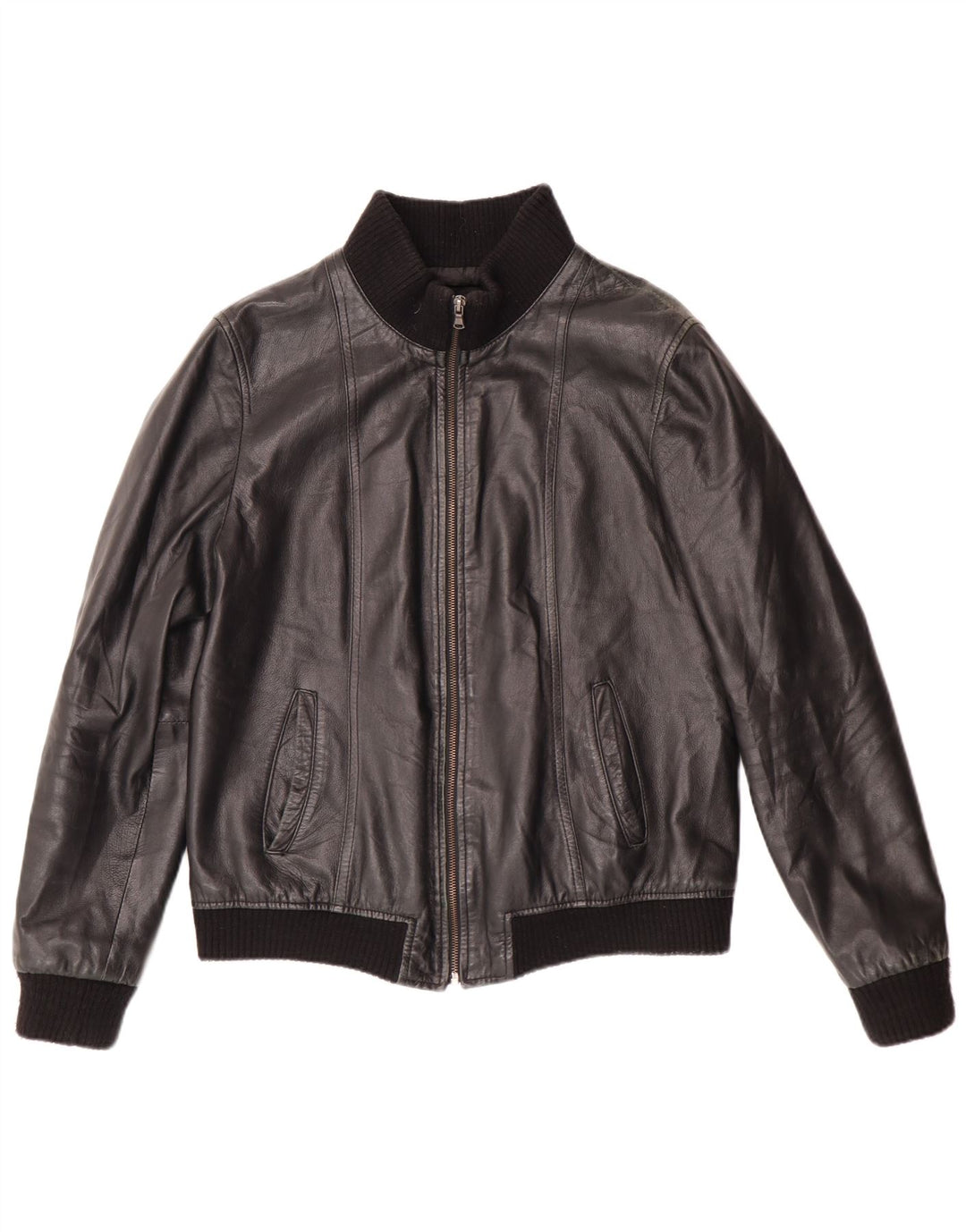 Talenti Damen Lederjacke UK 14 Large Schwarz