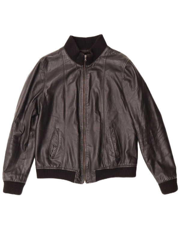 Talenti Damen Lederjacke UK 14 Large Schwarz