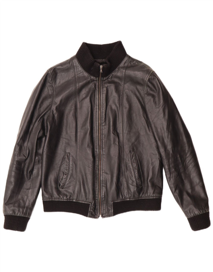 Talenti Damen Lederjacke UK 14 Large Schwarz