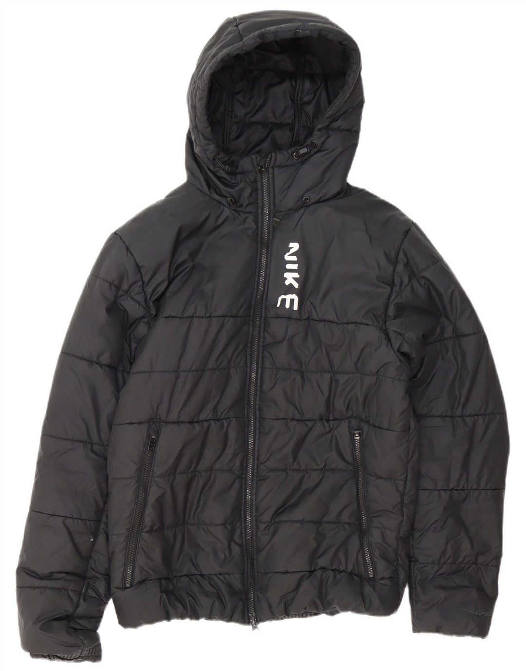 Nike Herren Therma-Fit Hooded Wattierte Jacke UK 38 Medium Schwarz Polyester