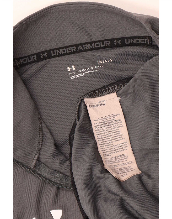 Under Armour Herren-Trainingsanzug-Top-Jacke, großes graues Polyester
