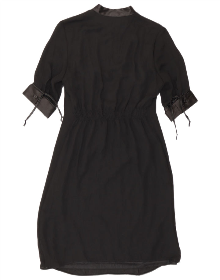 Benetton Damen Etuikleid UK 6 XS Schwarz Polyester