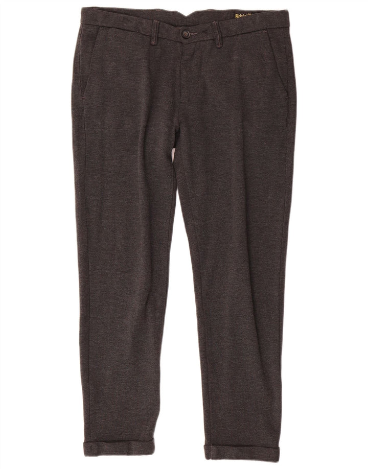 Refrigiwear Slim Chino-Hose für Herren, W32, L28, Grau, Polyamid