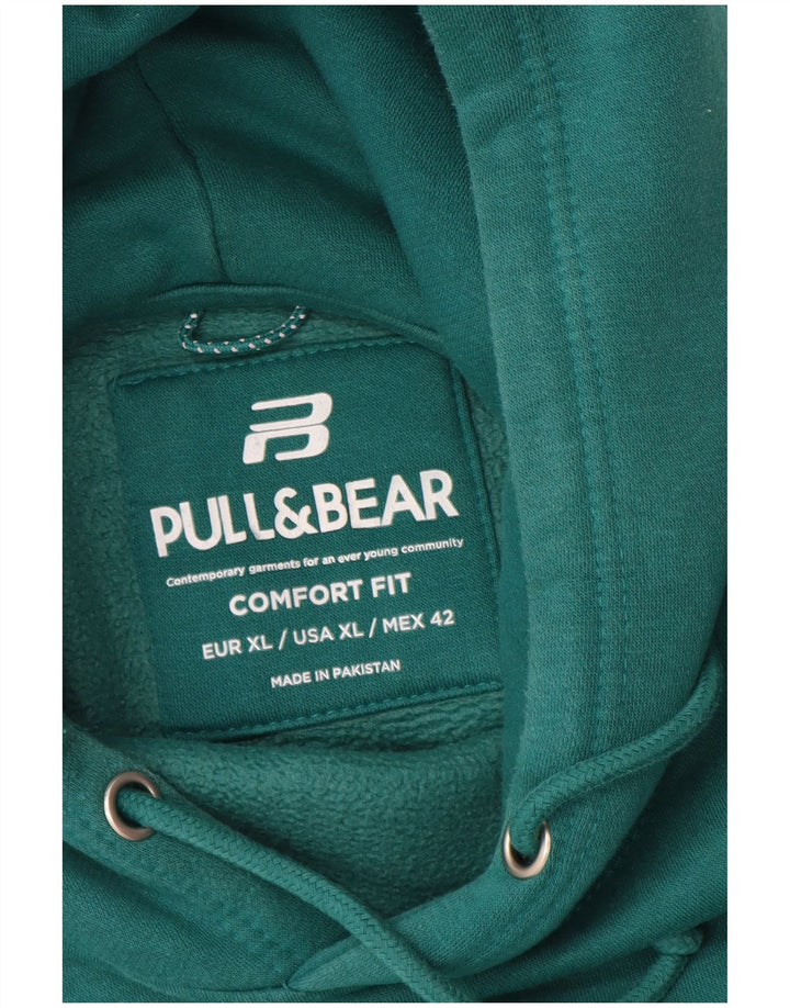 Pull & Bear Herren Comfort Fit Kapuzenpullover XL Grün