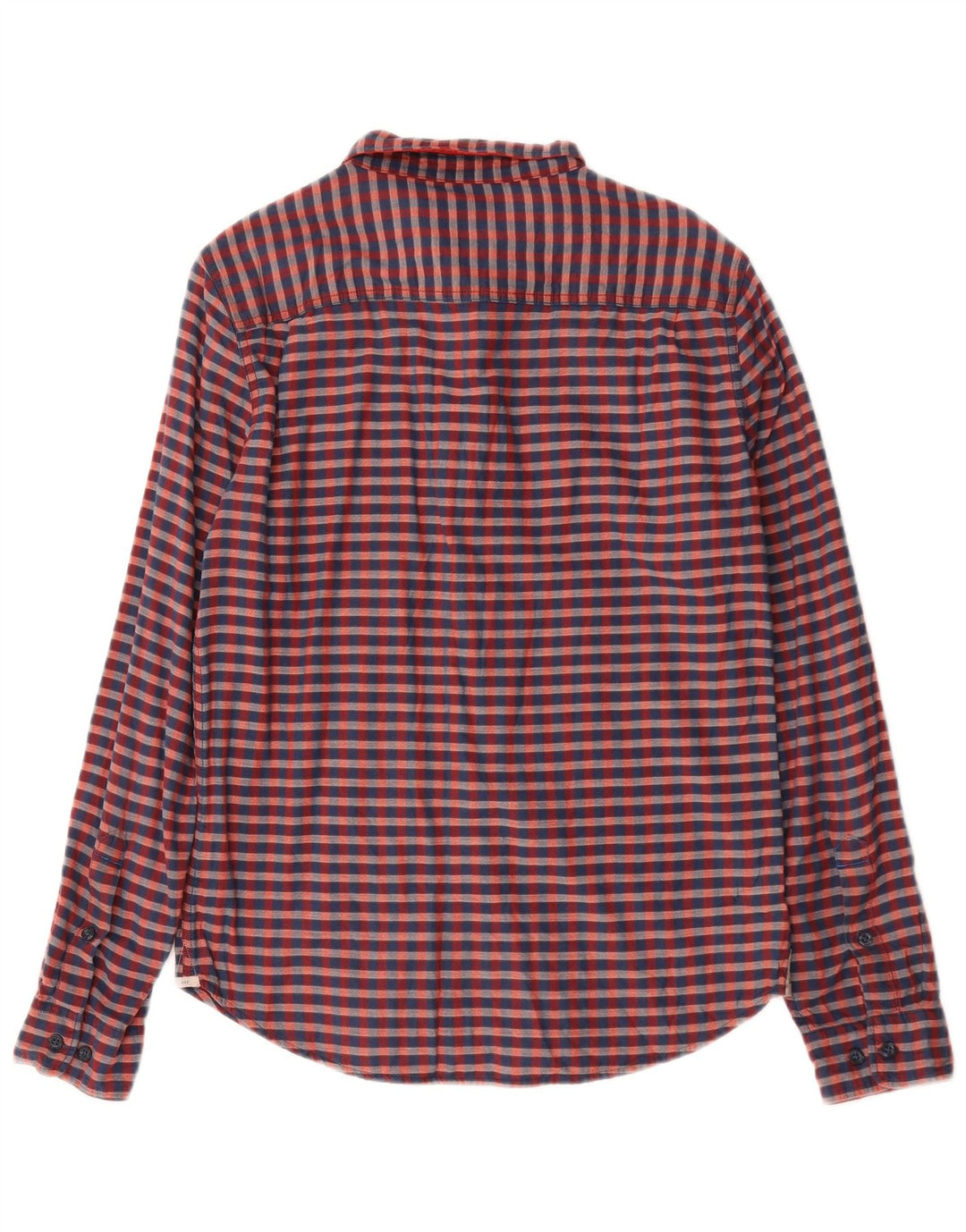 Lee Herrenhemd, klein, rot, Gingham-Baumwolle