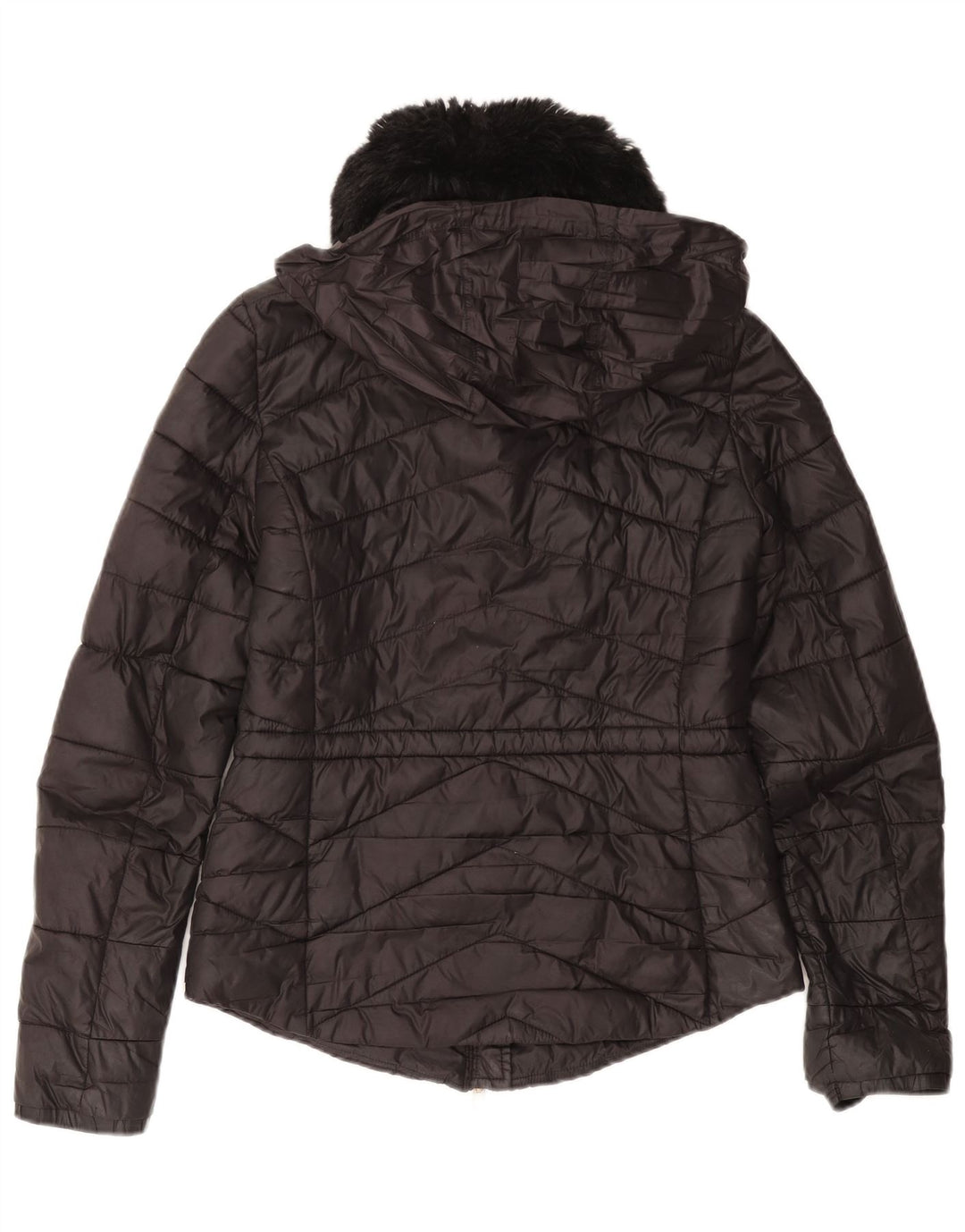 BARBOUR Wattierte Damenjacke mit Kapuze, UK 8, Small, Schwarz, Polyamid