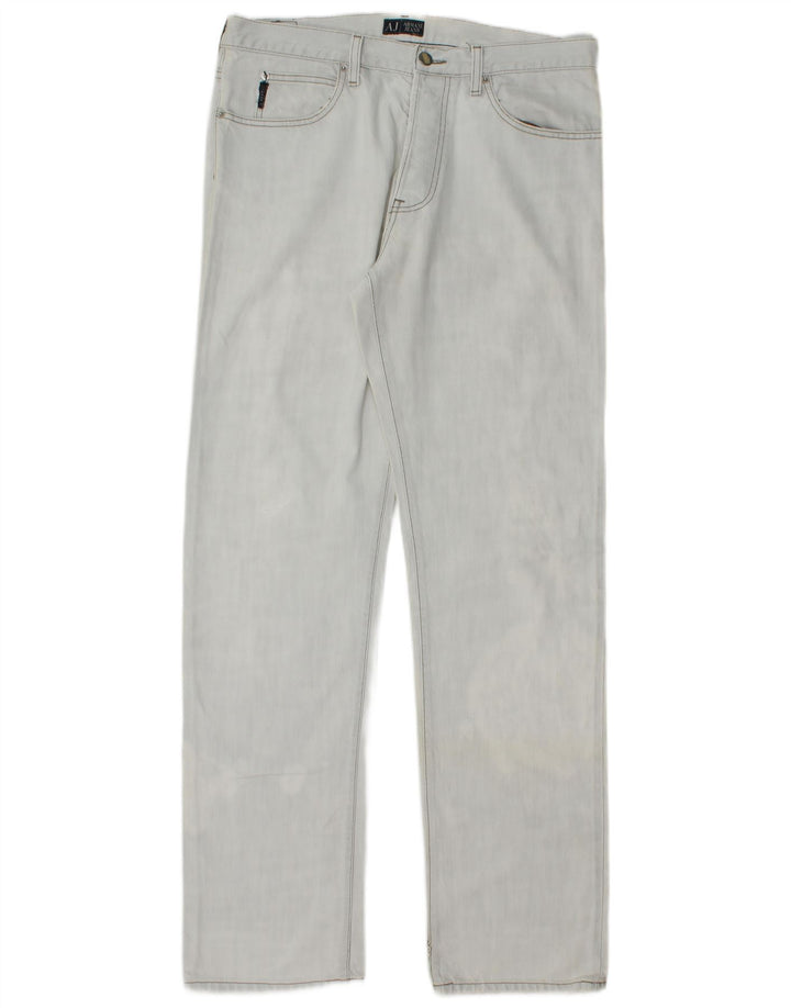 Armani Herren Straight Jeans W34 L34 Blau