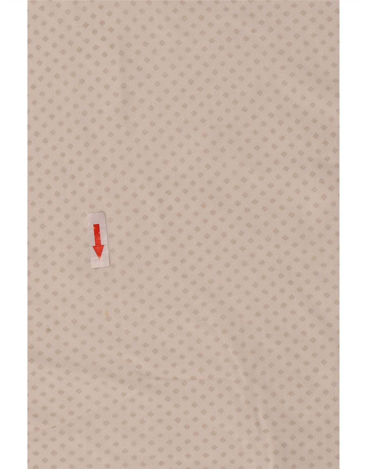 Refrigue Damen-Poloshirt, UK 10, Größe S, weiße Argyle-/Diamant-Baumwolle